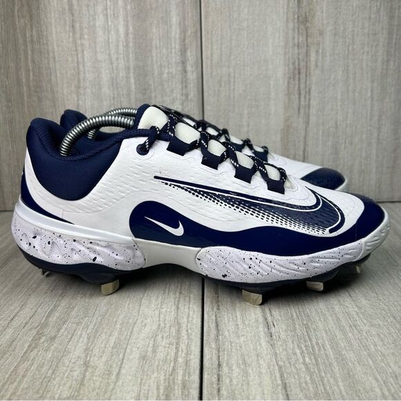 NEW Nike Alpha Huarache Elite 4 Blue Baseball Cleat fd2745-107 Mens Size 8.5 - Picture 3 of 10